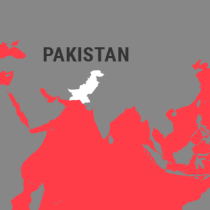 Landkarte Pakistan