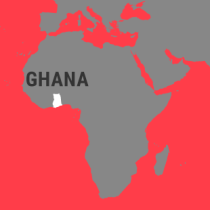 Landkarte Ghana