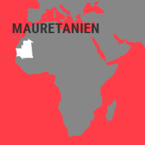 Landkarte Mauretanien