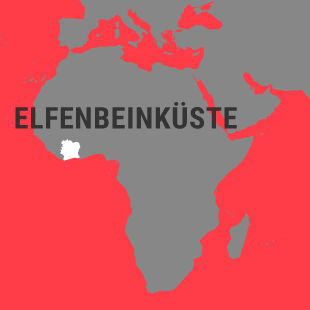 Karte Côte d'Ivoire