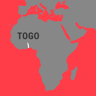Karte von Togo
